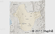 Shaded Relief 3D Map of Quibdo, semi-desaturated
