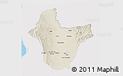 Shaded Relief 3D Map of Quibdo, single color outside
