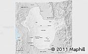 Silver Style 3D Map of Quibdo