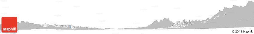Gray Horizon Map of Quibdo, single color outside