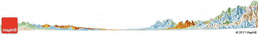 Political Horizon Map of Quibdo, lighten
