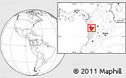 Blank Location Map of Quibdo, highlighted parent region