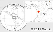 Blank Location Map of Quibdo