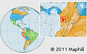 Political Location Map of Quibdo