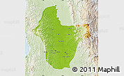 Physical Map of Quibdo, lighten