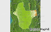 Physical Map of Quibdo, satellite outside
