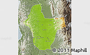 Physical Map of Quibdo, semi-desaturated