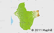 Physical Map of Quibdo, single color outside