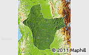 Satellite Map of Quibdo, physical outside