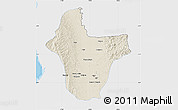 Shaded Relief Map of Quibdo, single color outside
