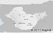 Gray Panoramic Map of Quibdo, single color outside