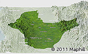 Satellite Panoramic Map of Quibdo, lighten