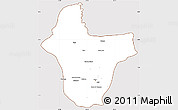 Classic Style Simple Map of Quibdo, cropped outside