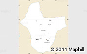 Classic Style Simple Map of Quibdo, single color outside