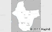 Gray Simple Map of Quibdo, single color outside
