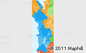 Political Shades Simple Map of Choco