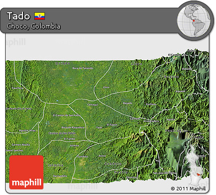 Satellite 3D Map of Tado