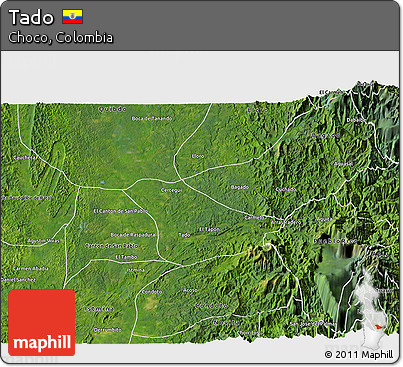 Satellite 3D Map of Tado