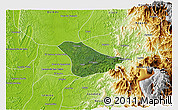 Satellite 3D Map of Tado, physical outside