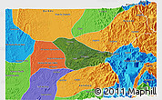 Satellite 3D Map of Tado, political outside