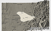 Shaded Relief 3D Map of Tado, darken