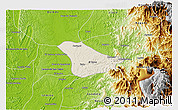 Shaded Relief 3D Map of Tado, physical outside