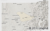Shaded Relief 3D Map of Tado, semi-desaturated