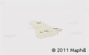 Shaded Relief 3D Map of Tado, single color outside
