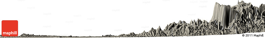 Shaded Relief Horizon Map of Tado, darken Shaded Relief Horizon Map of Tado, darken