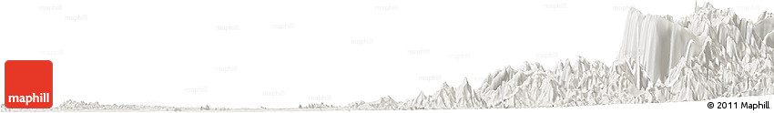 Shaded Relief Horizon Map of Tado, lighten