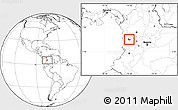 Blank Location Map of Tado