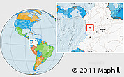 Political Location Map of Tado, highlighted country
