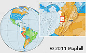 Political Location Map of Tado, highlighted parent region