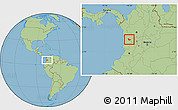 Savanna Style Location Map of Tado