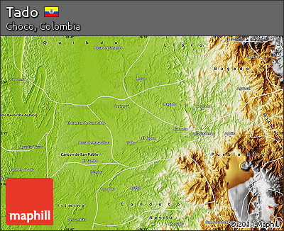 Physical Map of Tado