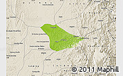Physical Map of Tado, shaded relief outside