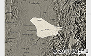 Shaded Relief Map of Tado, darken