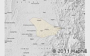 Shaded Relief Map of Tado, desaturated