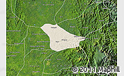 Shaded Relief Map of Tado, satellite outside