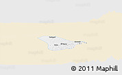 Classic Style Panoramic Map of Tado, single color outside