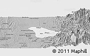 Gray Panoramic Map of Tado