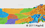 Physical Panoramic Map of Tado, political outside
