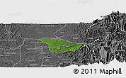 Satellite Panoramic Map of Tado, desaturated