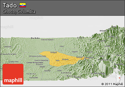 Savanna Style Panoramic Map of Tado