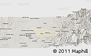 Shaded Relief Panoramic Map of Tado, semi-desaturated
