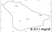 Blank Simple Map of Tado, cropped outside