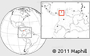 Blank Location Map of Chima, within the entire country