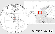 Blank Location Map of Chima, highlighted country