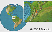 Satellite Location Map of Chia