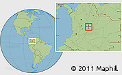 Savanna Style Location Map of Chia